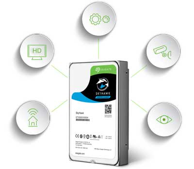 HD 10TB surveillance Seagate, ideal para tarefa de vigilância