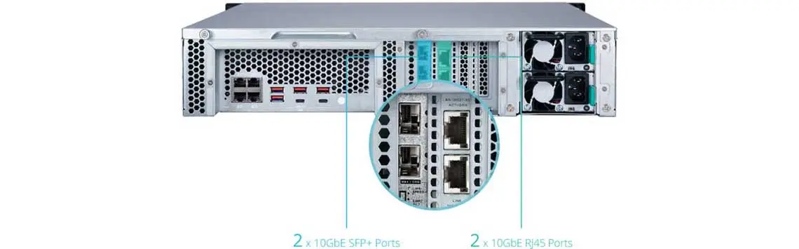 A conectividade 10GbE aprimora a transferência de dados