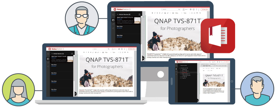 Sincronização de dados com o servidor Qnap TS-431P