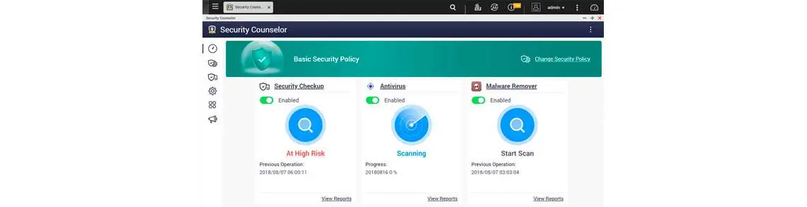 Controle completo sobre o status do sistema e a segurança de dados