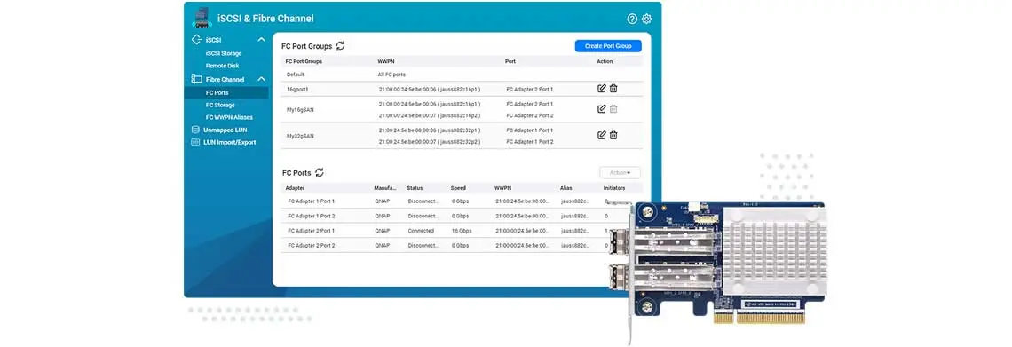 Criação de ambiente SAN Fibre Channel no TS-h977XU-RP