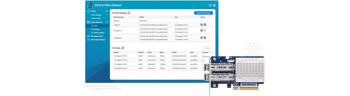 Crie ambiente SAN Fibre Channel