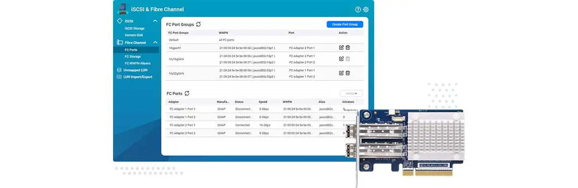 Crie um ambiente SAN Fibre Channel