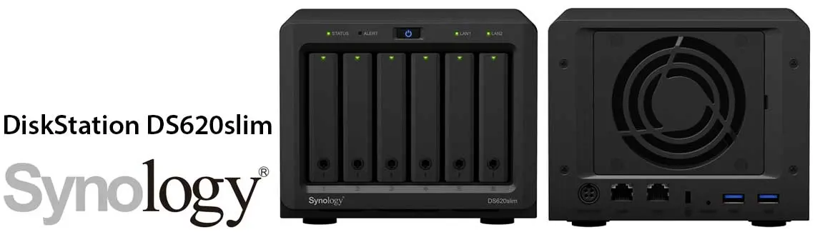 DS620slim Synology, NAS compacto com alto desempenho