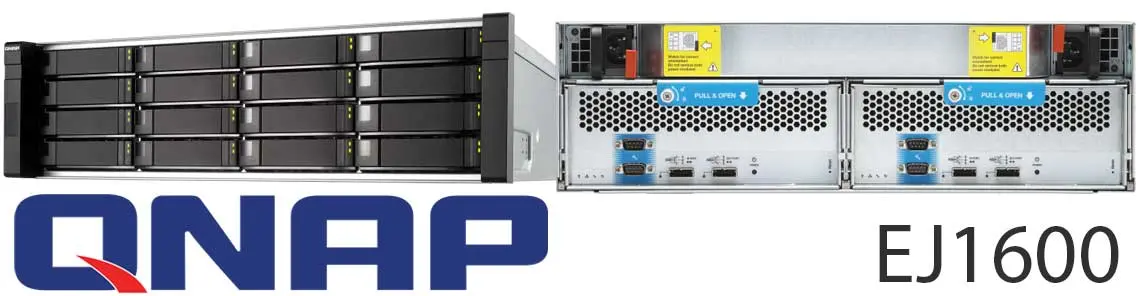 EJ1600 Qnap, gabinete de expansão SAS para soluções Enterprise ZFS