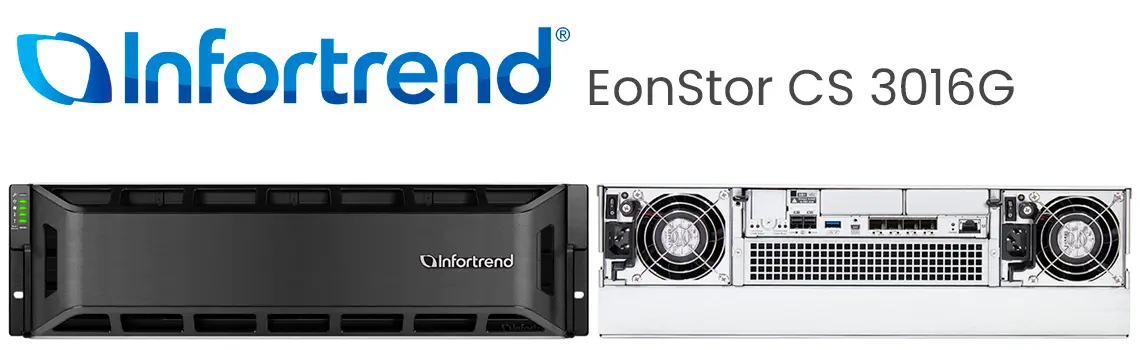 EonStor CS 3016G, NAS ideal para mídia e entretenimento (M&E)