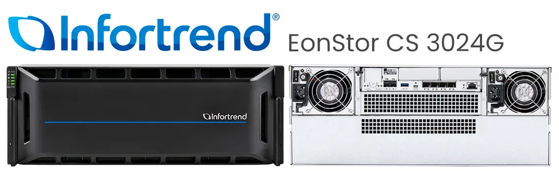 EonStor CS 3024G, NAS ideal para mídia e entretenimento (M&E)