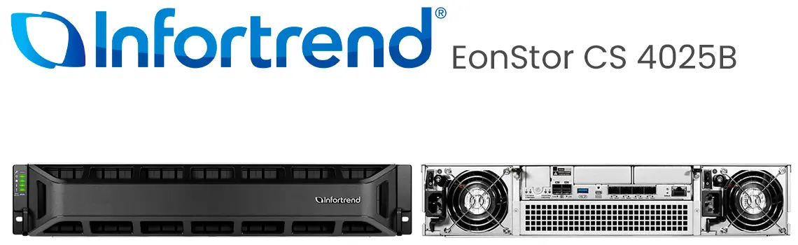 EonStor CS 4025GB, NAS All Flash ideal para infraestrutura de HPC