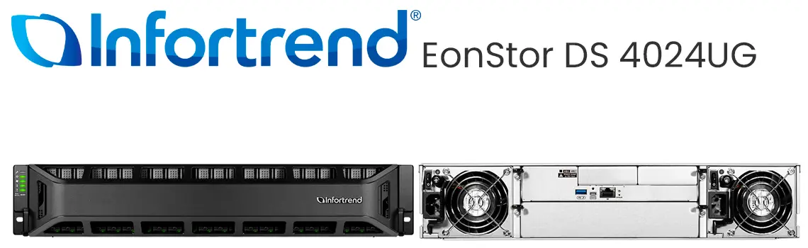 EonStor DS 4024UG, solução de armazenamento SAN All Flash NVMe