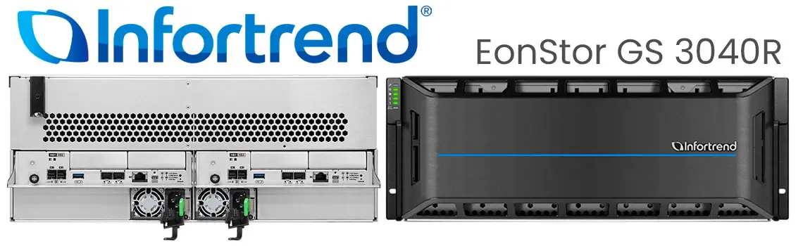 ESGS 3040R Infortrend, storage SAN/NAS 40 baias para uso corporativo