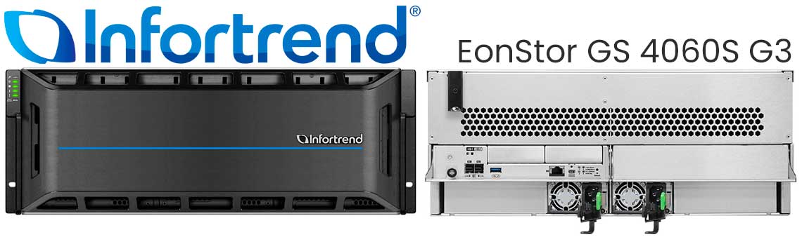 ESGS 4060S Infortrend, storage SAN/NAS 60 baias para uso corporativo