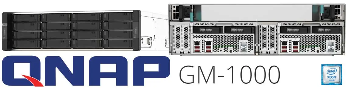 GM-1000 Serie Gemini, NAS duplo com 10 baias em cada nó