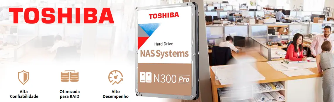 HDD N300 Pro 10TB, disco para NAS e servidores com até 24 baias