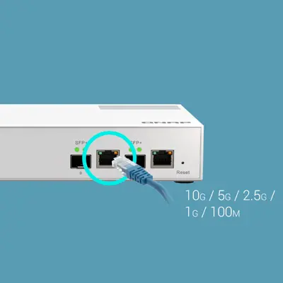 Implantação flexível com portas combinadas e 10GbE/NBASE-T