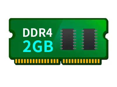 Memória de 2GB DDR4