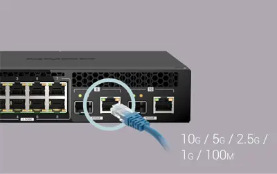 Portas combinadas de implementação flexível e 10GbE/NBASE-T