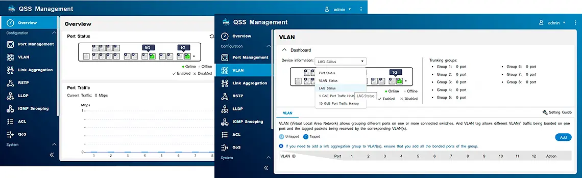 QSS, guia de configuração de fácil utilização