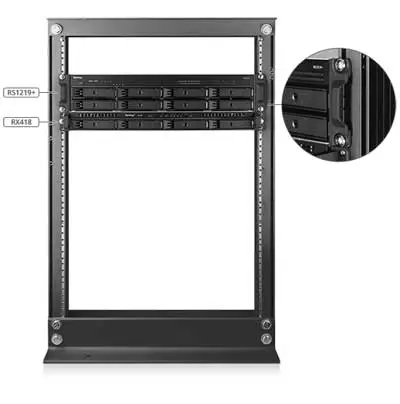 RackStation compacto, ideal para ambientes pequenos