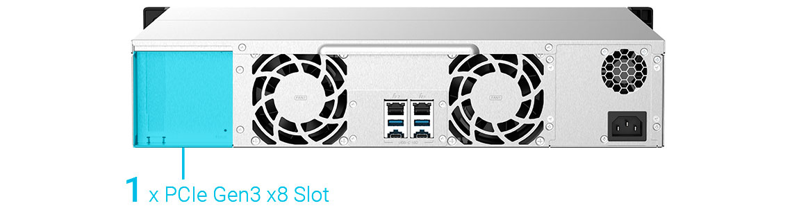 Recursos de I/O com expansão PCIe