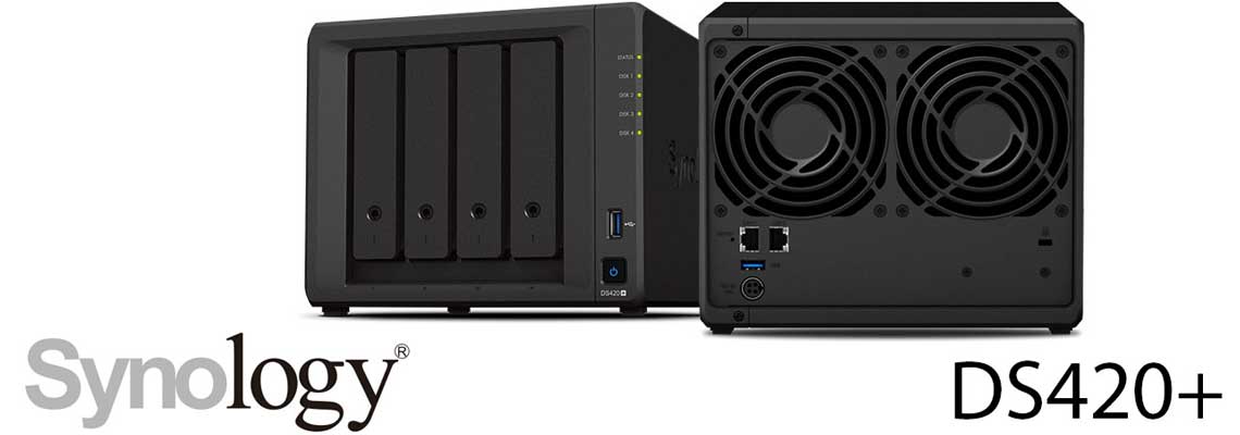 DS420+ Synology, servidor NAS 4 baias para gerenciamento de arquivos