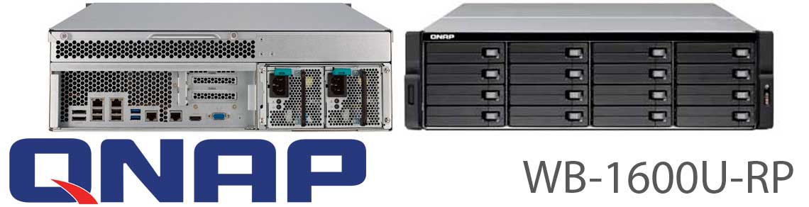 WB-1600U-RP Qnap, servidor NAS com 4 portas LAN