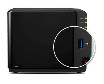 Servidor NAS com conexão USB 3.0