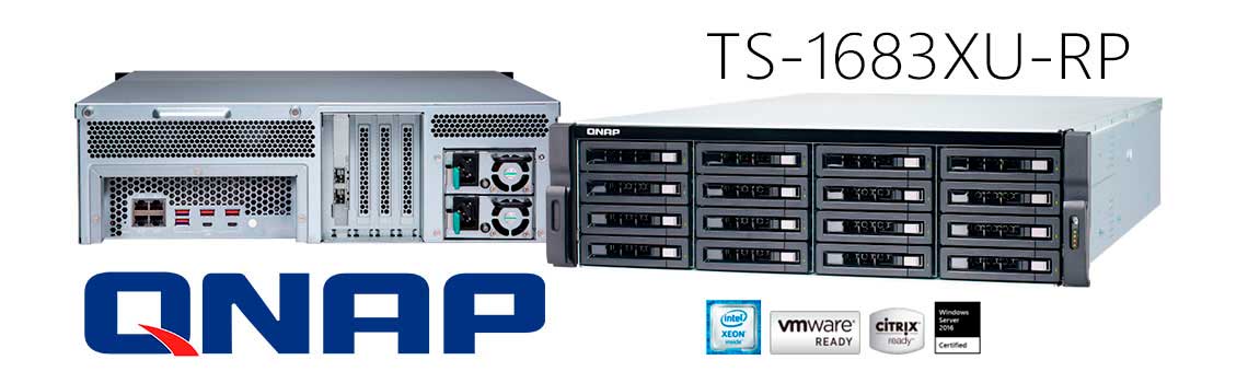 TS-1683XU-RP QNAP, storage NAS com 16 baias e Intel Xeon