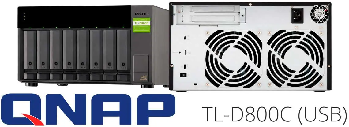 TL-D800C Qnap, gabinete de expansão com conexão USB