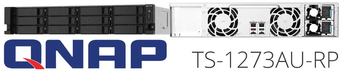 TS-1273AU-RP Qnap, NAS 12 baias de alto desempenho Quad Core