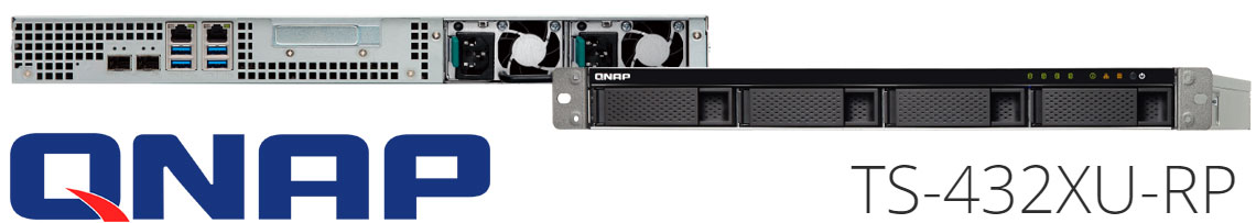 TS-432XU-RP – Qnap NAS Rackmount de 4 baias c/ fonte de alimentação redundante