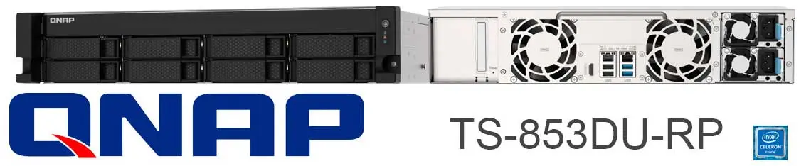 TS-853DU-RP Qnap, NAS rackmount equipado com Intel Quad Core