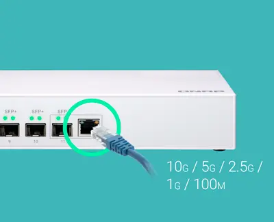 Velocidades mais altas com cabos 10GBASE-T e NBASE-T